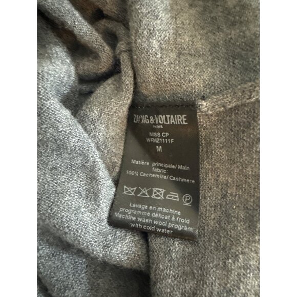 Zadig & Voltaire Gray Cashmere Sweater M - Picture 4 of 4